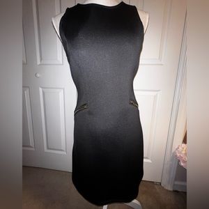 NWT Monteau Black Spandex Bodycon Dress | Size Medium